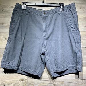 Columbia Men’s Size 40x9 Gray Omni-Shield Canvas Cargo Hiking Outdoor Shorts